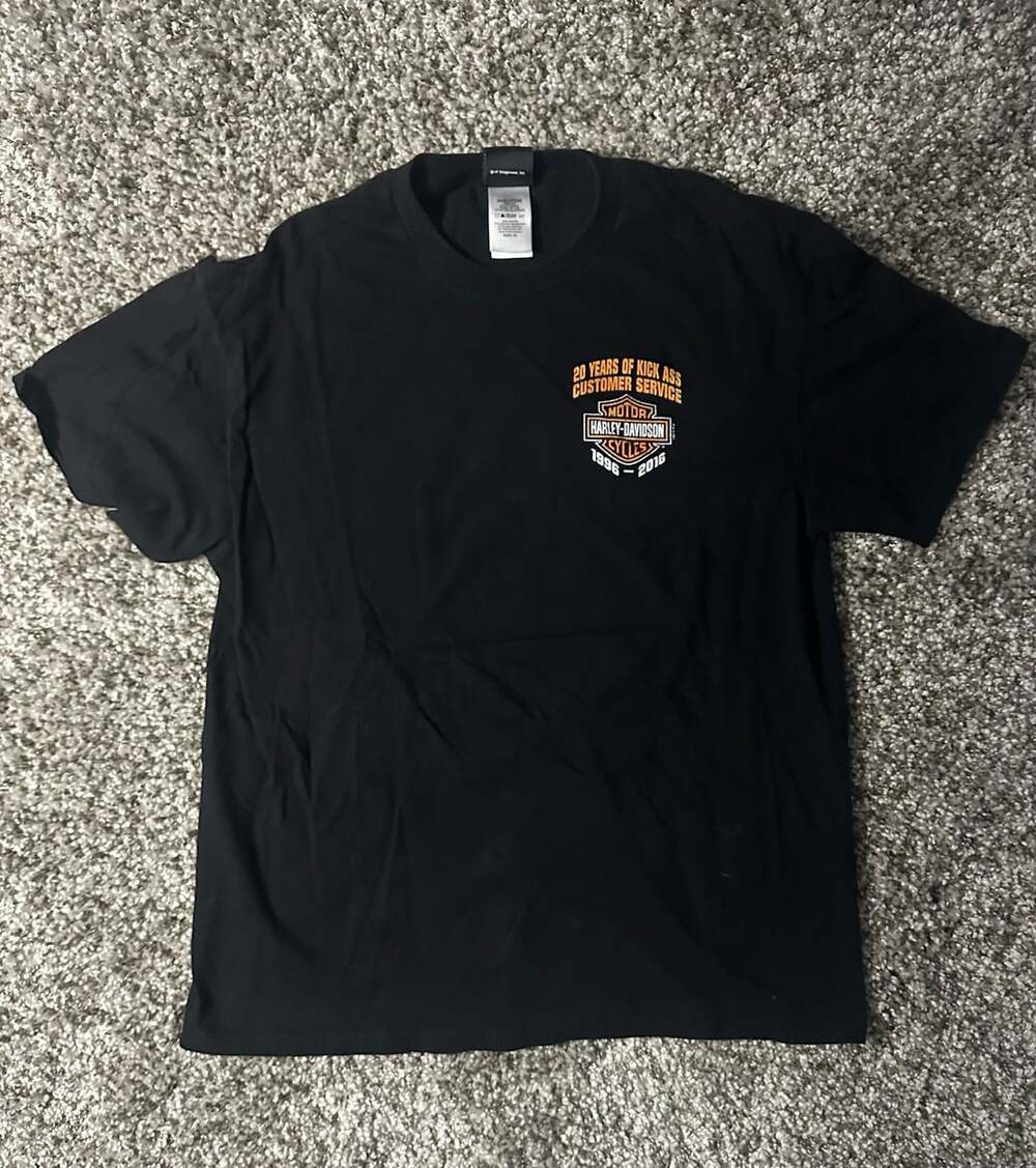 Harley-Davidson Big Moose Portland Maine T-Shirt Size XL Black